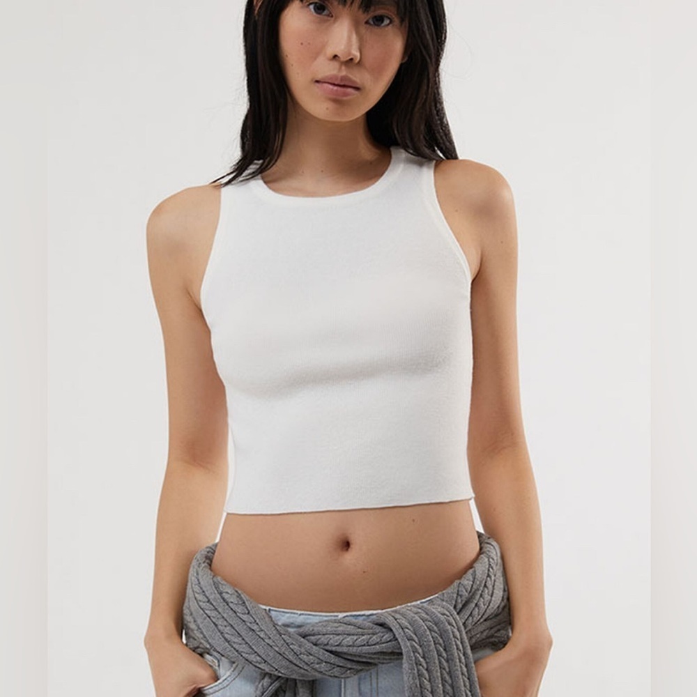 LA Hearts Pacsun Downtown White Ribbed Tank Top Women’s XXL NWT Sold Out on line
